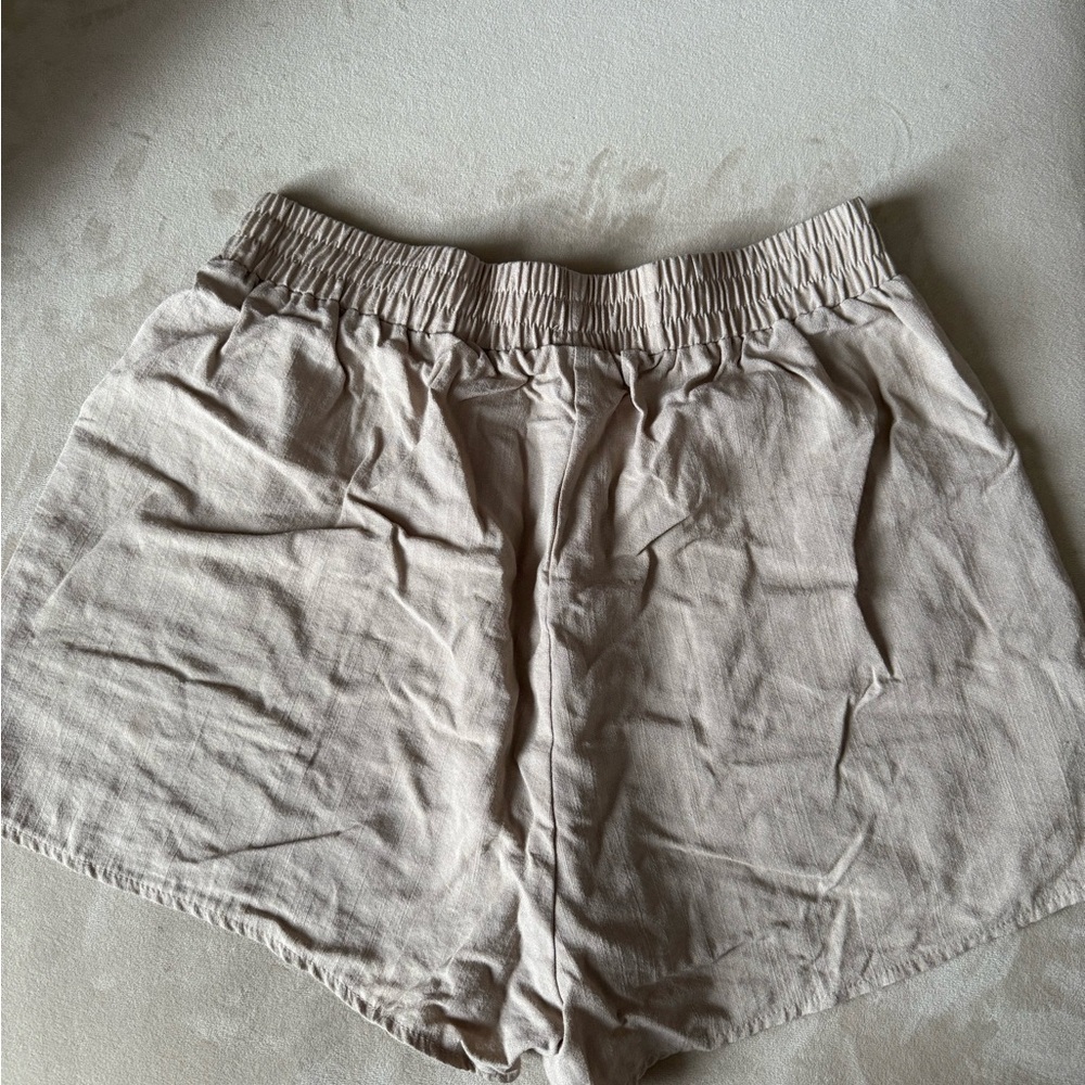 SHEIN High Waist Beige Shorts